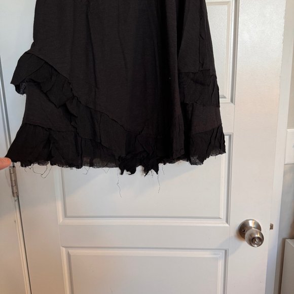 AREA Stars, Short Sleeve Ruffled Baby Doll Dress in Black, Medium, NWT/NEW - Picture 3 of 12